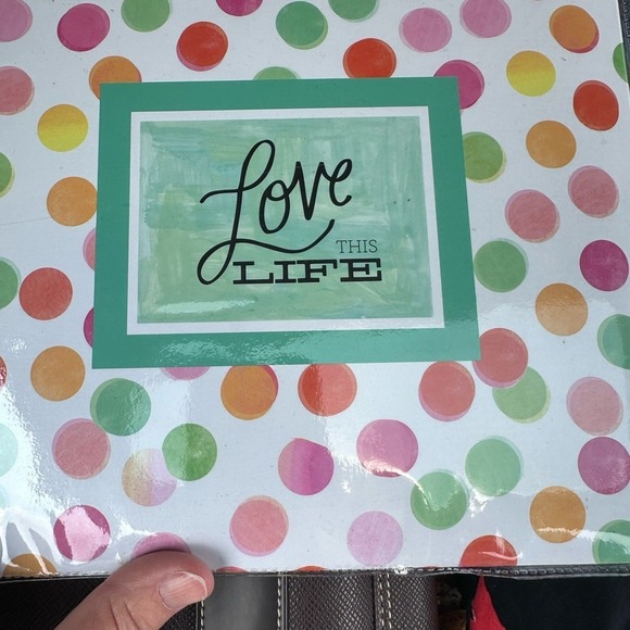 Other - Colorful‎ Polka Dot Gift pre-made scrapbook #Love your life